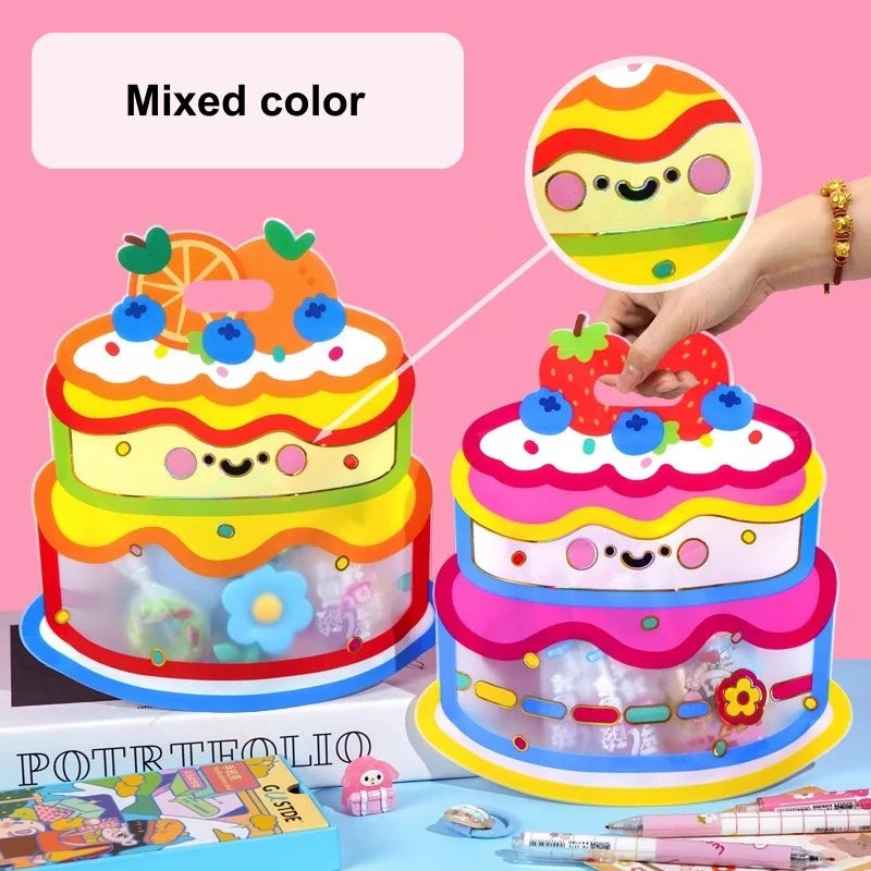 20pcs cute cartoon candy bags with handles – perfect for kids’ snacks, cookies, and birthday party treats.