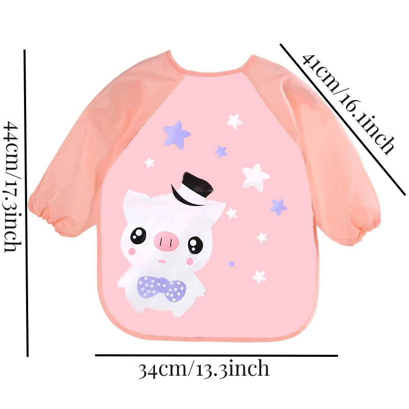 Kids Long Sleeve Feeding Bib