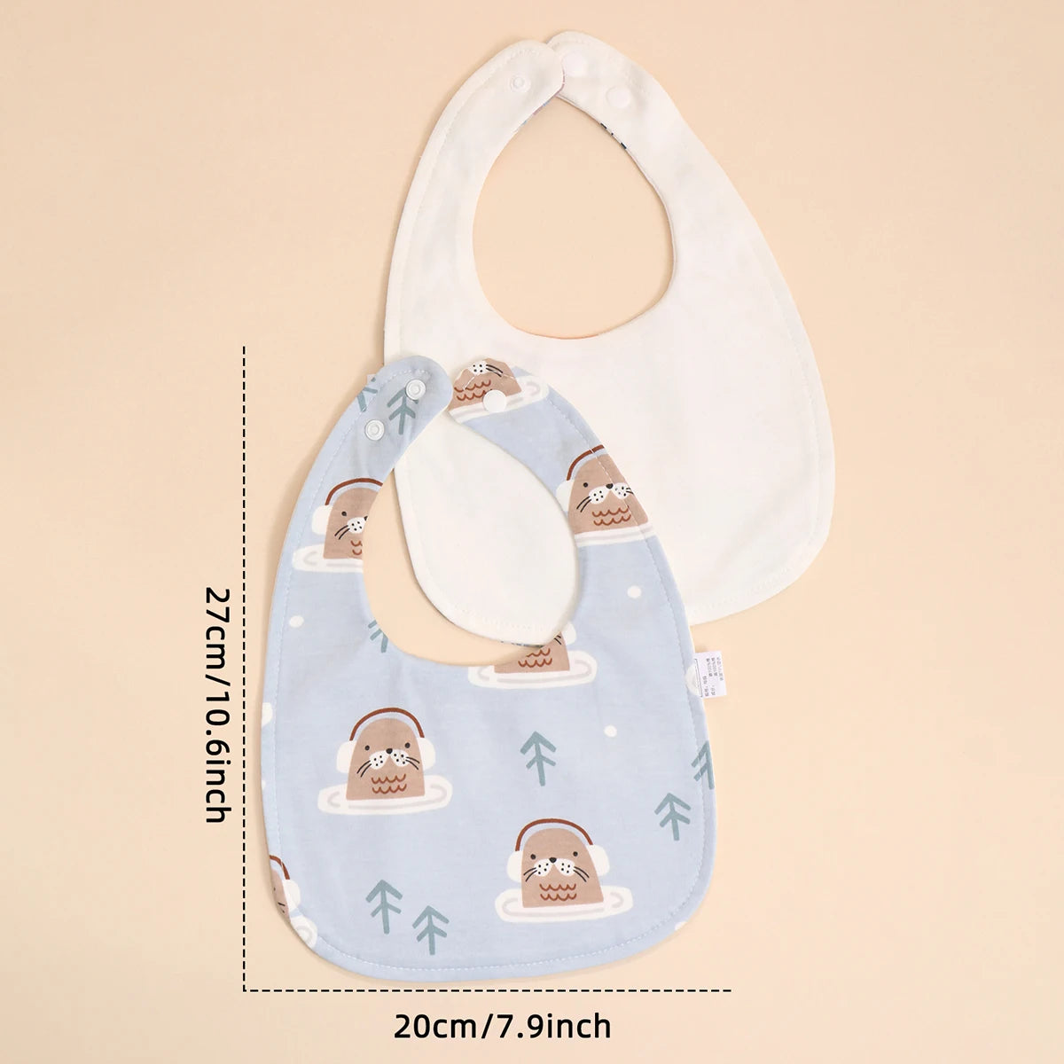 4pcs Cotton Baby Bibs for Boys & Girls