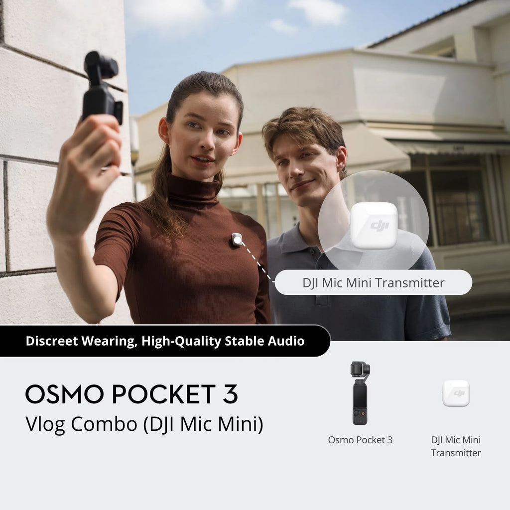 DJI Osmo Pocket 3 - Get cinematic quality with stunning 4K/120fps video.