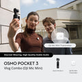 DJI Osmo Pocket 3 - Get cinematic quality with stunning 4K/120fps video.
