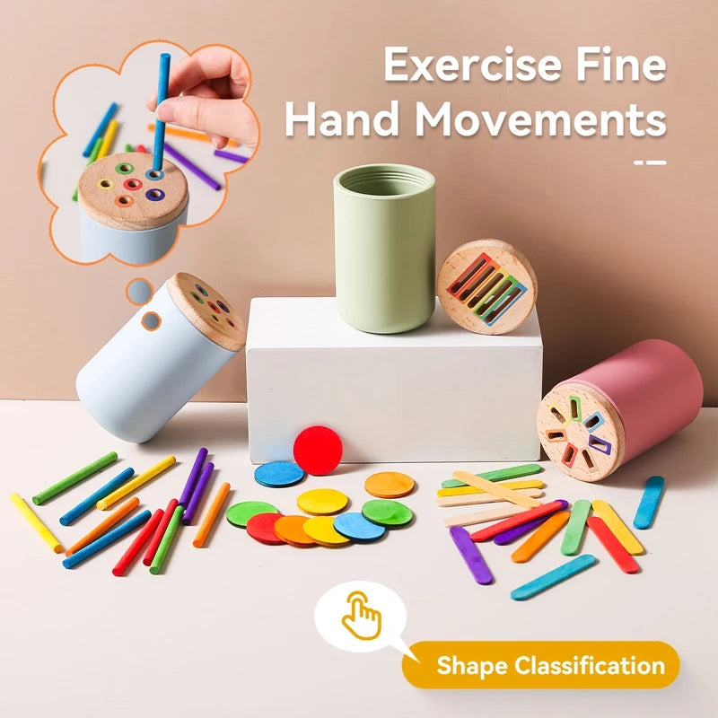Rainbow Shape Matching Toy for Kids Learning