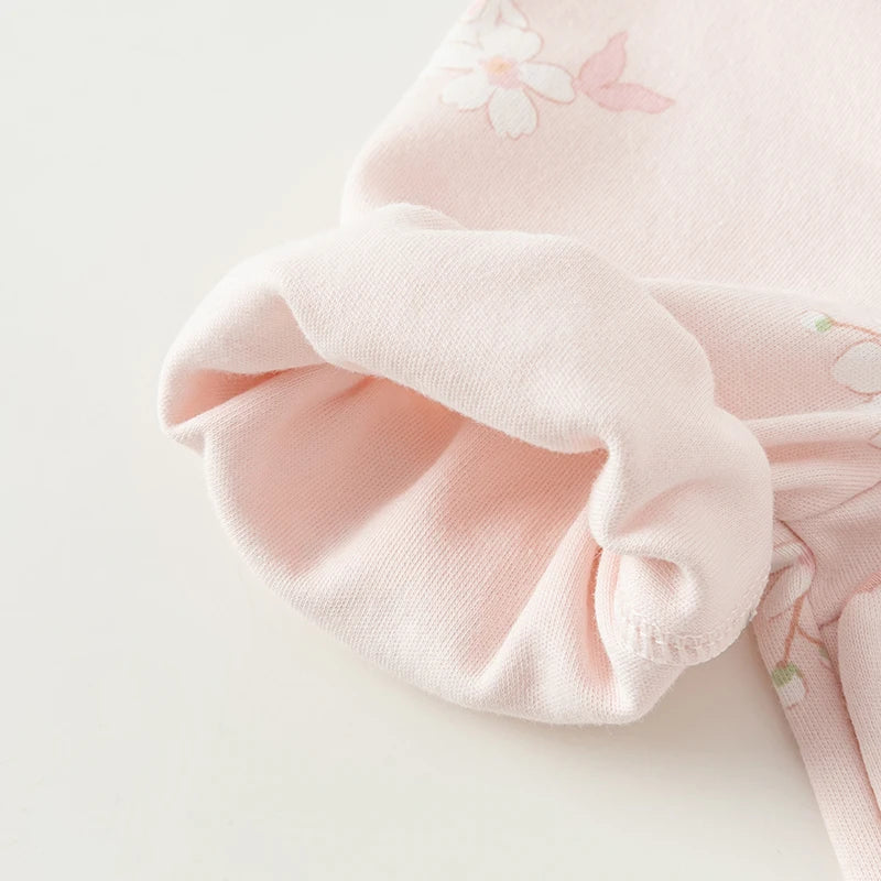 Dave Bella Brand Floral Baby Romper – Soft Cotton Autumn Jumpsuit