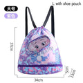 Waterproof Swimming Bag for Kids, Wet Dry Clothes with Shoes Goggles Storage