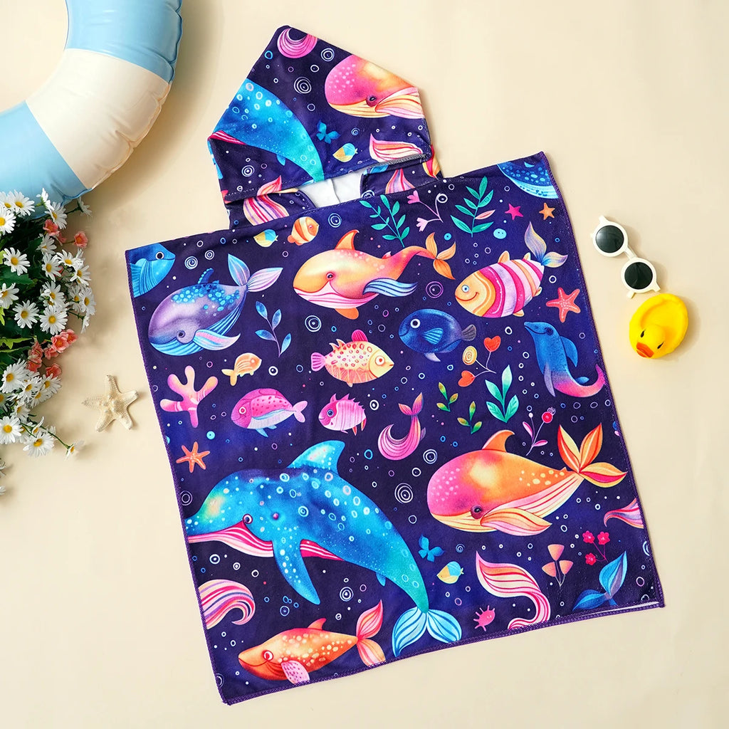 Kids Beach Towel Robe – Soft & Absorbent