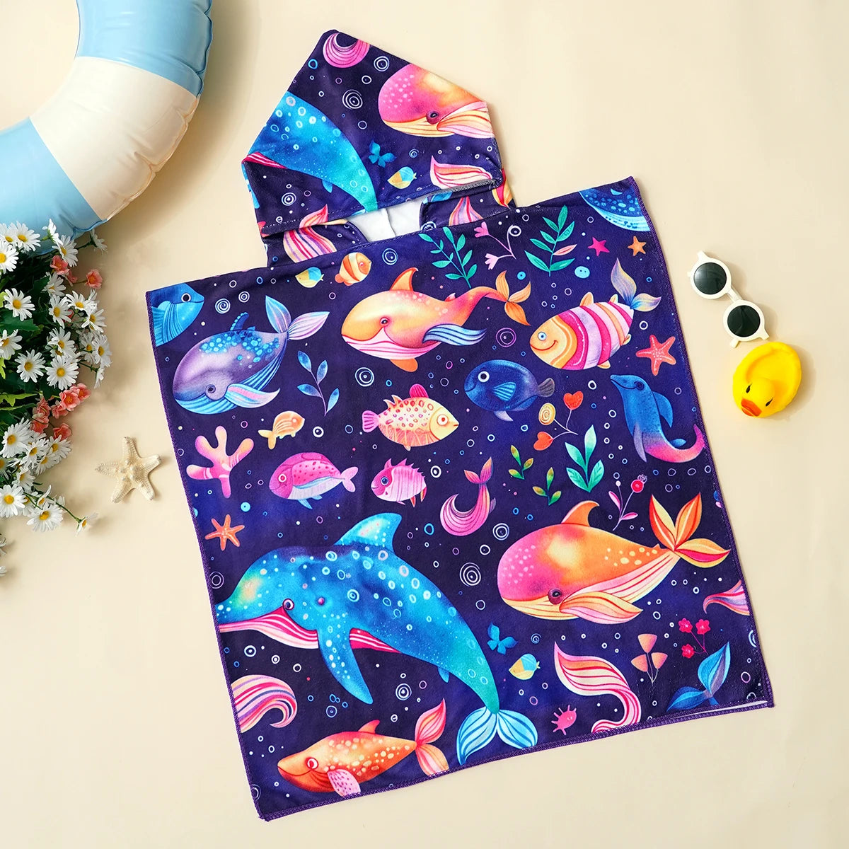 Kids Beach Towel Robe – Soft & Absorbent