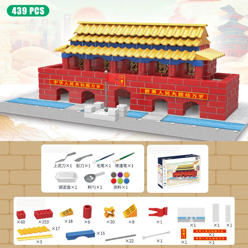 Brick Dollhouse Casa Miniature With LED Kit Mini Villa Building Model Doll Houses Assemble Toy for Children Gifts