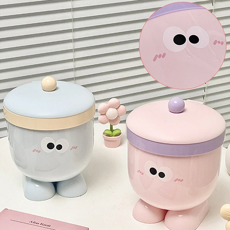 Mini Desktop Trash Can with Lid