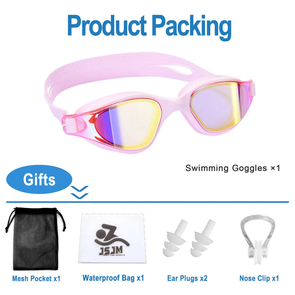 Unisex Swimming Goggles – Anti-Fog Swim Glasses