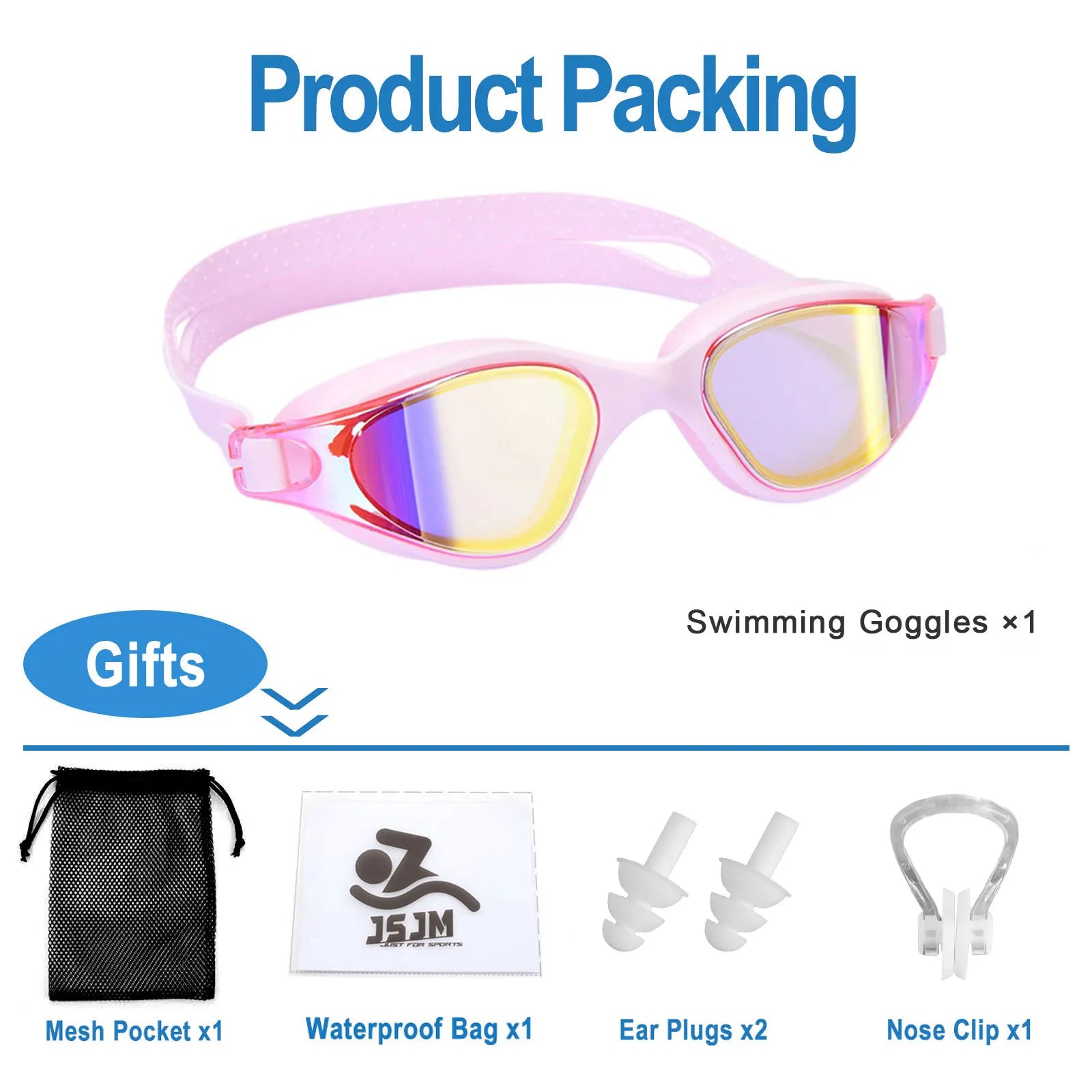 Unisex Swimming Goggles – Anti-Fog Swim Glasses
