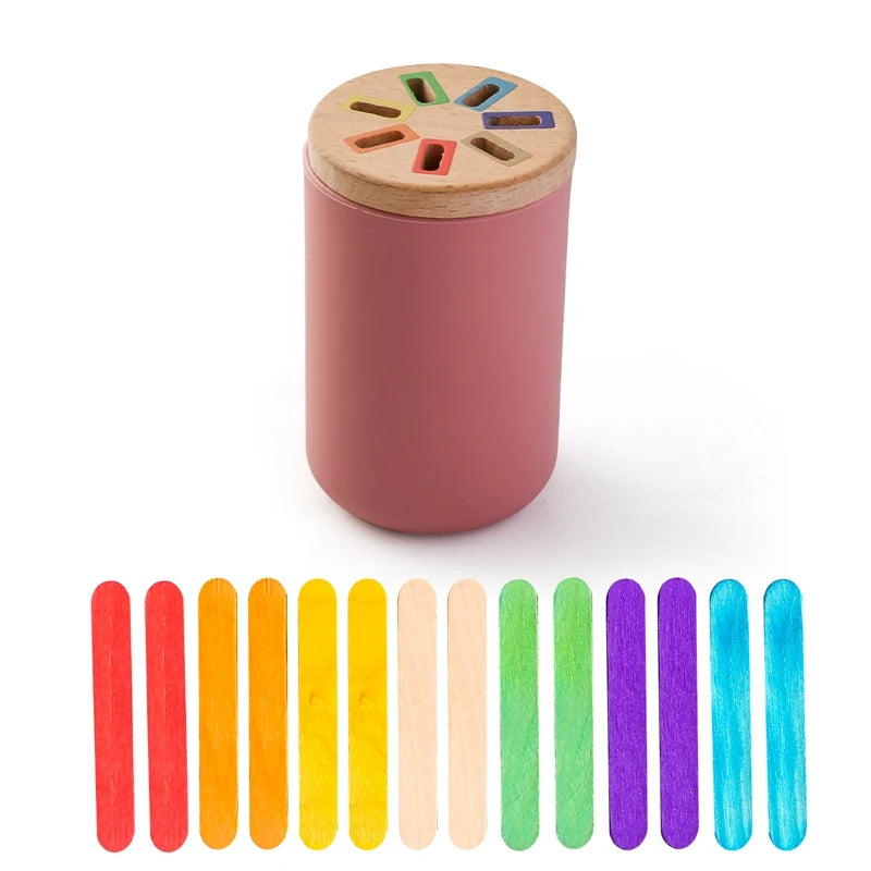 Rainbow Shape Matching Toy for Kids Learning