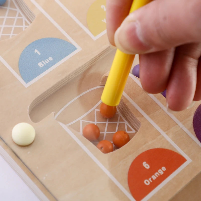 Magnetic Number & Color Puzzle Board – Educational Toy for Toddlers