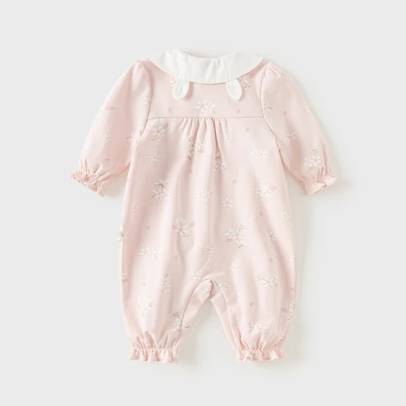 Dave Bella Brand Floral Baby Romper – Soft Cotton Autumn Jumpsuit