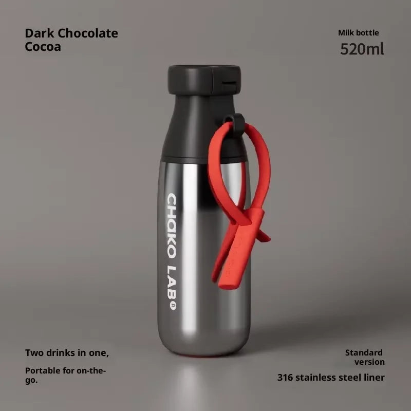 Chakolab 520MLStainless Steel Thermos Cup Large Capacity For Water Milk Coffee Cup Outdoor Camping Water Glasses For Winter
