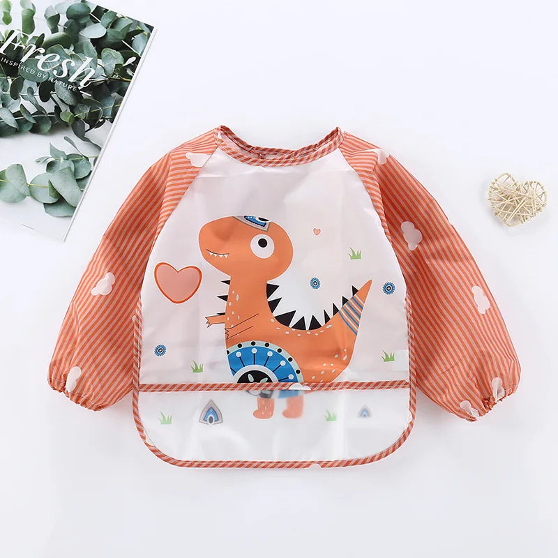 Kids Long Sleeve Feeding Bib