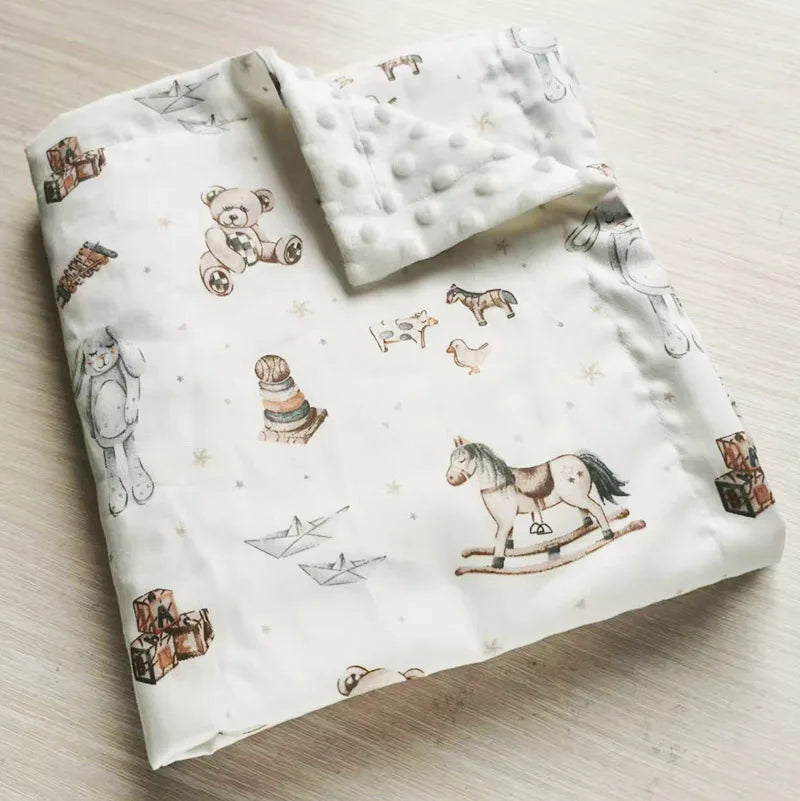 Double Layer Baby Blanket – Soft, Warm & Lightweight