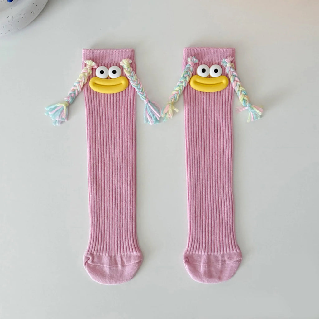 Funny Colorful Cartoon Knee-High Socks