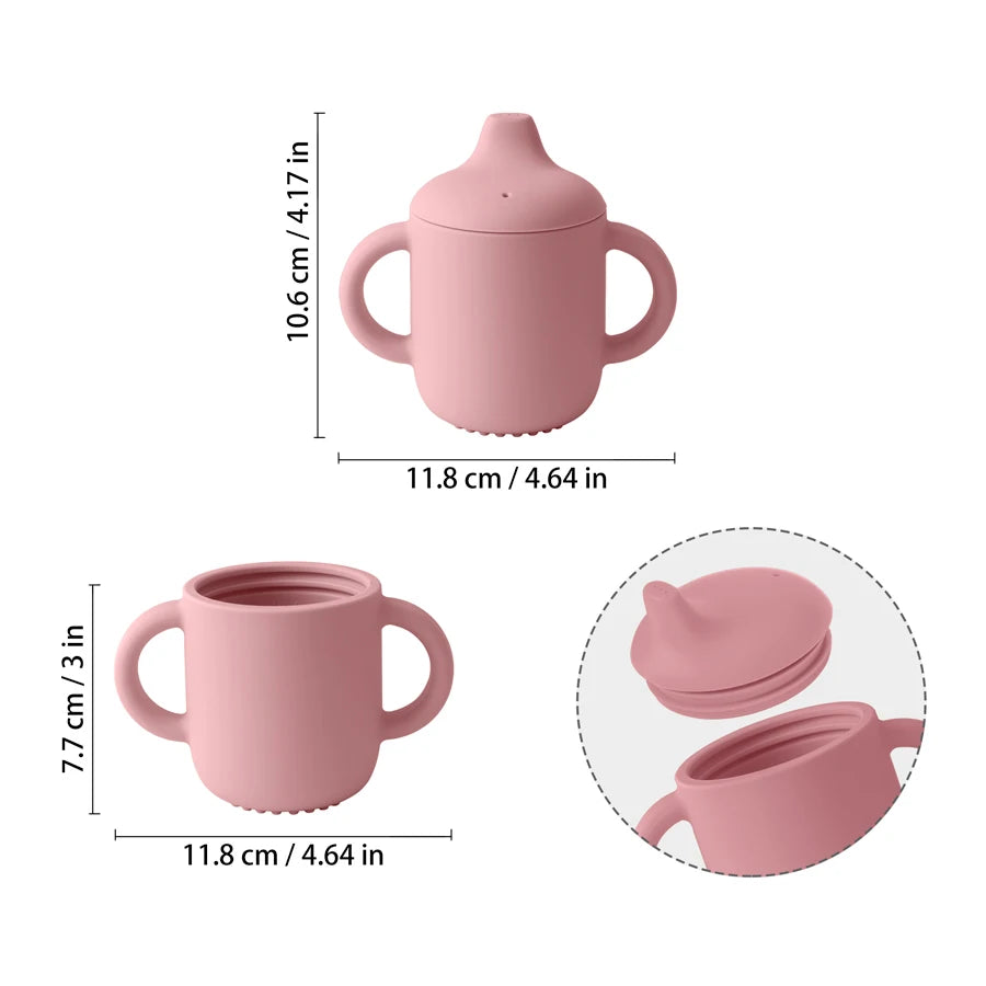 Soft Silicone Drinking Training Cup for Babies & Toddlers