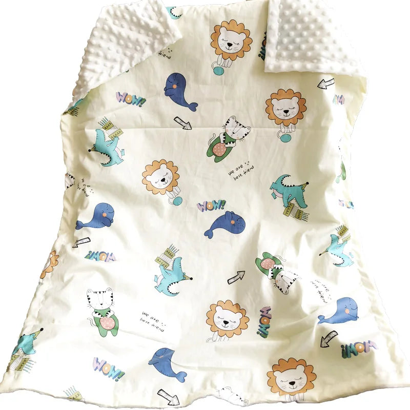 Double Layer Baby Blanket – Soft, Warm & Lightweight