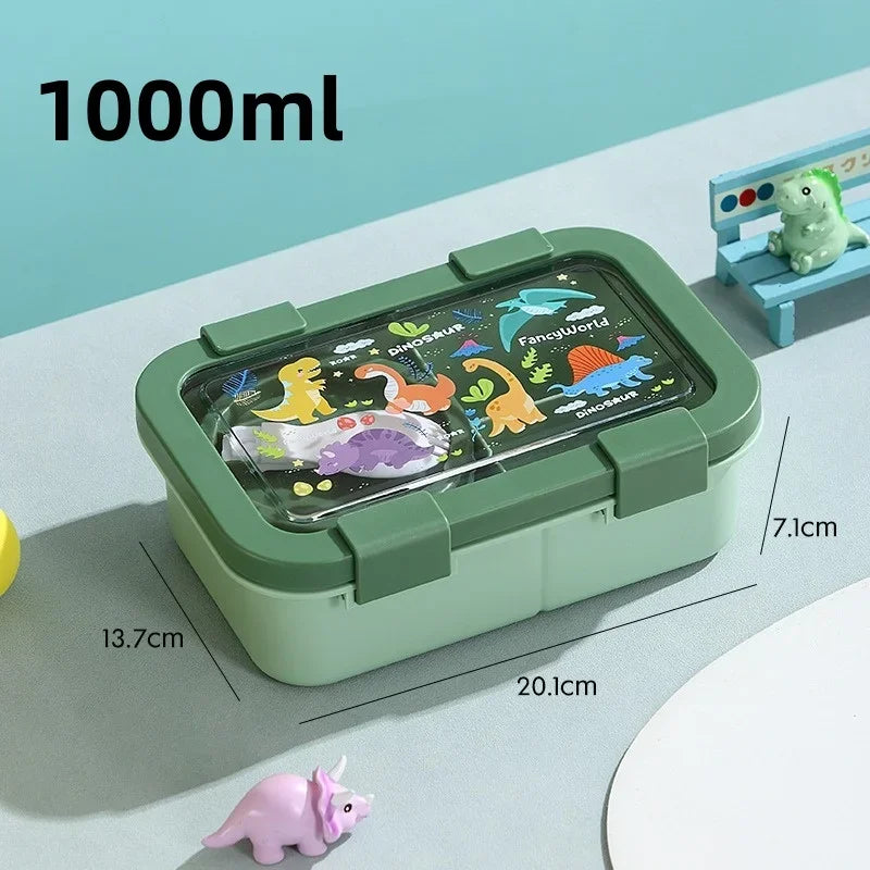 Cute Portable Compartment Kids Lunch Box