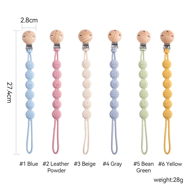 Baby Silicone Pacifier Clip