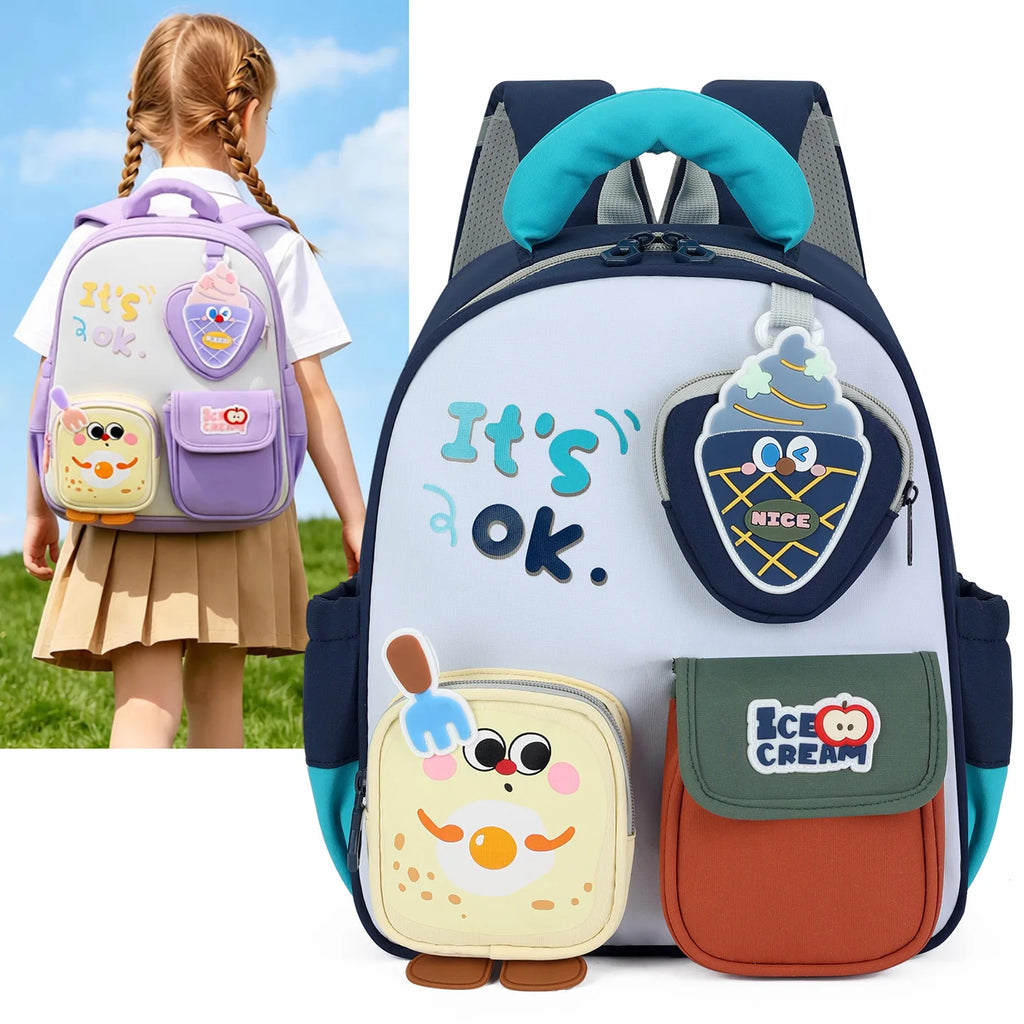 Cute Ice Cream Kids Backpack