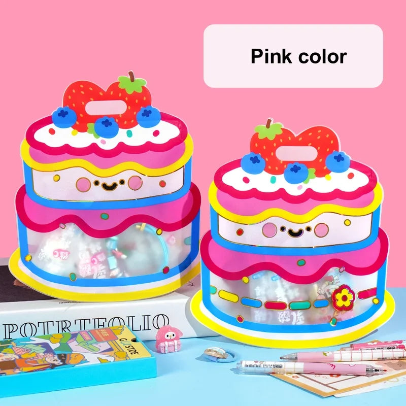 20pcs cute cartoon candy bags with handles – perfect for kids’ snacks, cookies, and birthday party treats.