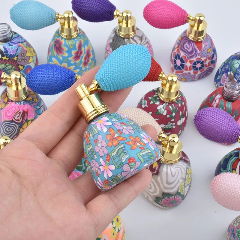 30pcs 12ml Triangle Retro Style Perfume Bottles, Refillable Bottle