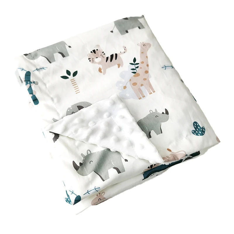Double Layer Baby Blanket – Soft, Warm & Lightweight