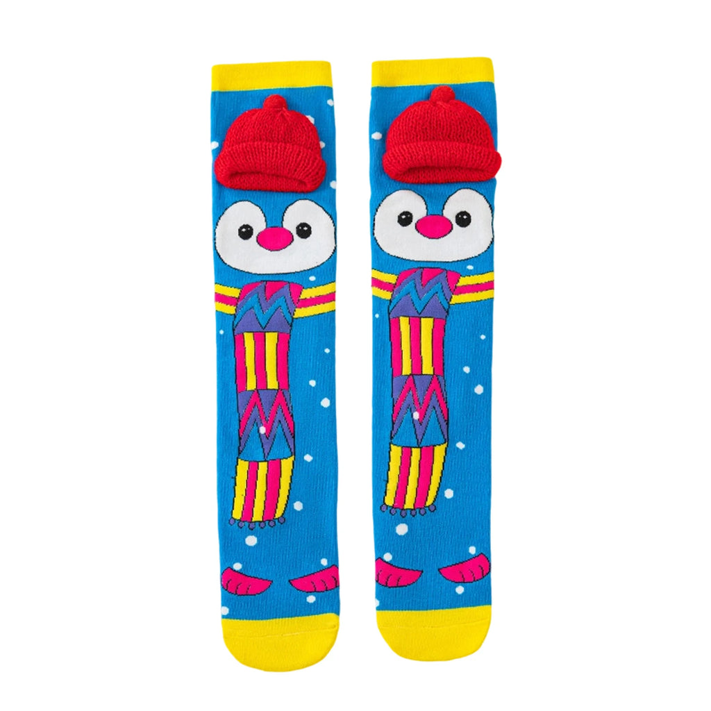 Cute Cartoon Animal Knee-High Socks for Kids