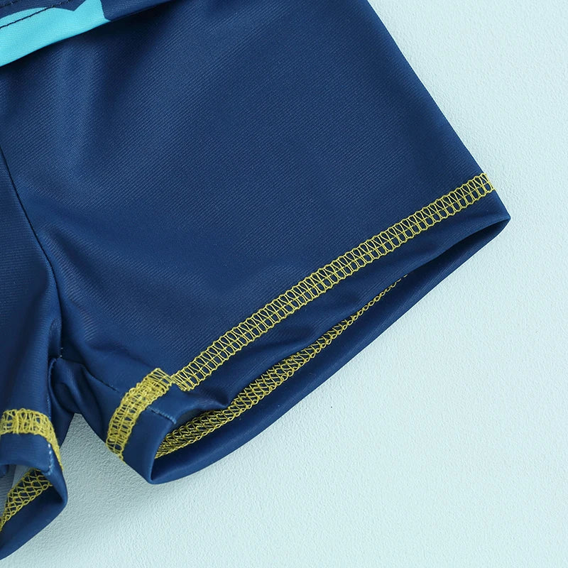 Baby Boys Swimwear Fish Print Long Sleeve set