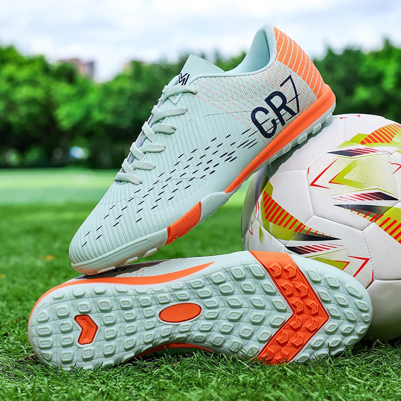 New Men Professional Football Boots Ultralight Training Unisex Breathable Soccer Shoes