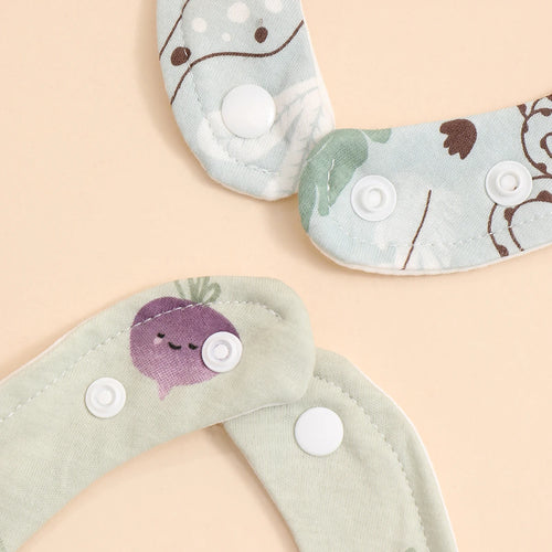 4pcs Cotton Baby Bibs for Boys & Girls