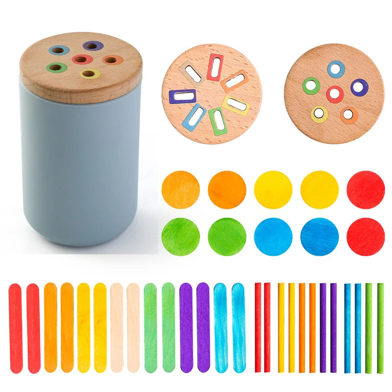 Rainbow Shape Matching Toy for Kids Learning