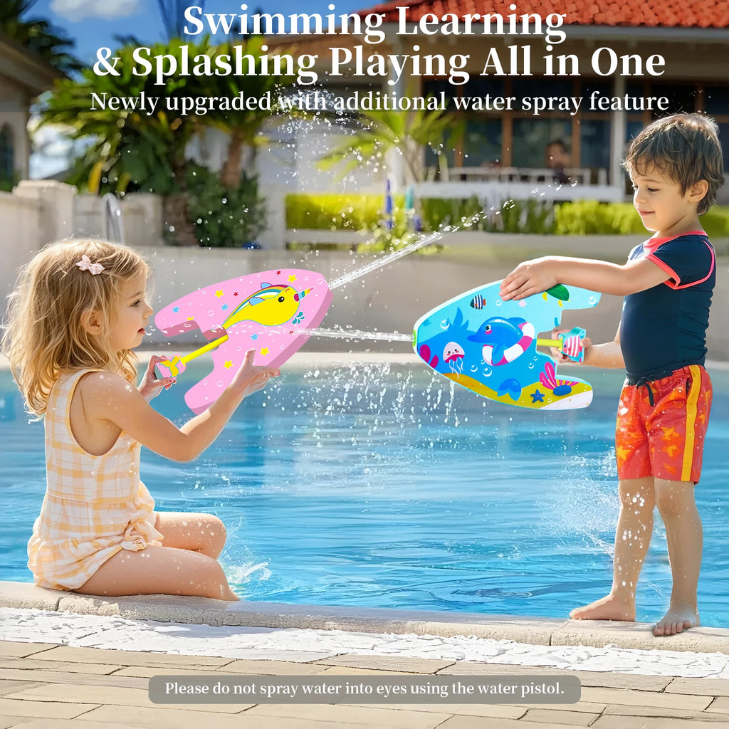 Cute Kids Swim Kickboard with Water Sprayer