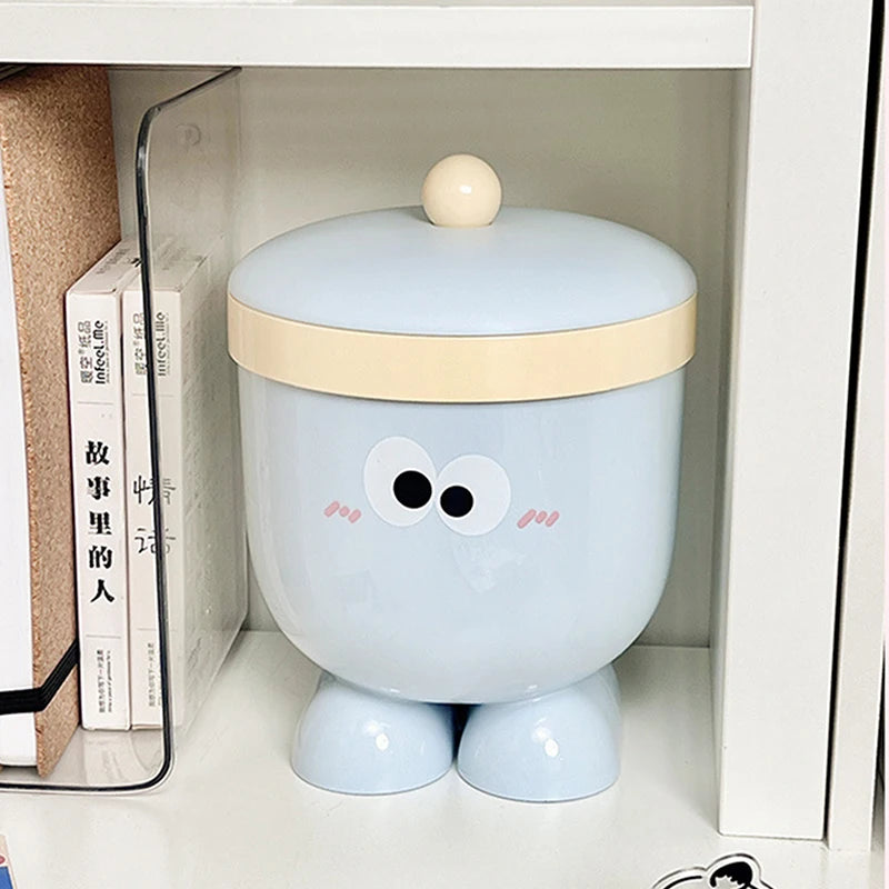 Mini Desktop Trash Can with Lid