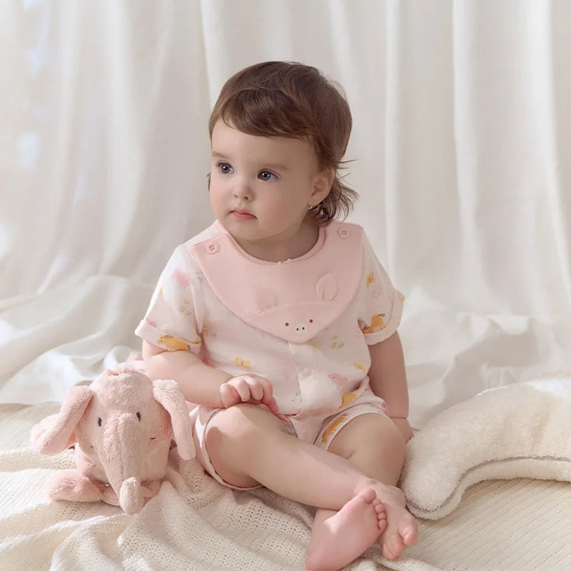 Dave Bella Brand Baby Jumpsuit , Cute Cartoon Animal Print