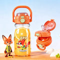 Zootopia Kids Water Bottle with Straw & Handle