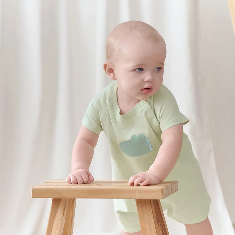 Dave Bella Brand Baby Short Sleeve Jumpsuit Romper Newborn Casual Cotton Comfortable