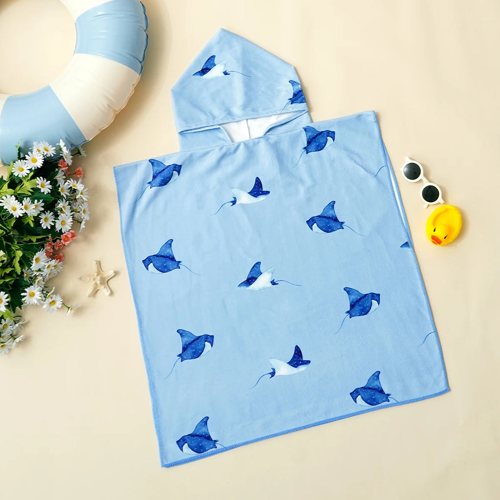 Kids Beach Towel Robe – Soft & Absorbent