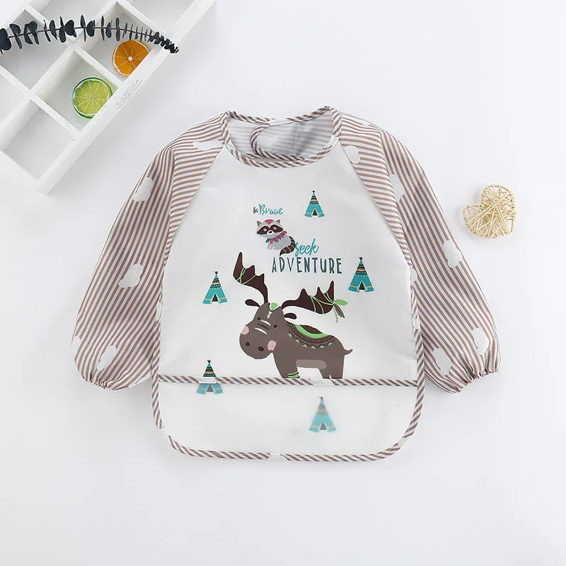 Kids Long Sleeve Feeding Bib