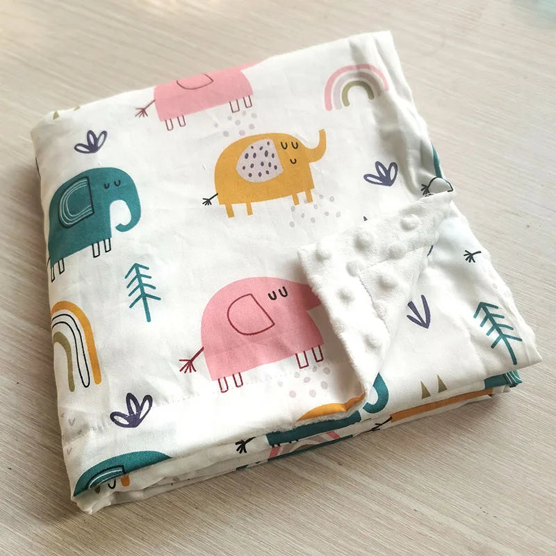 Double Layer Baby Blanket – Soft, Warm & Lightweight