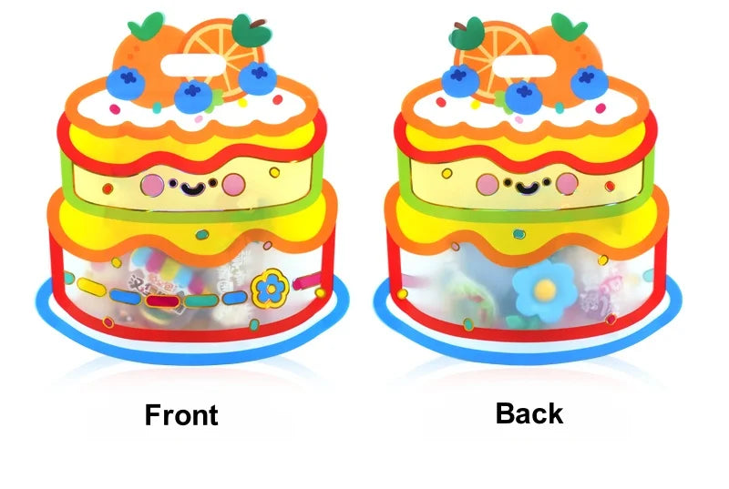 20pcs cute cartoon candy bags with handles – perfect for kids’ snacks, cookies, and birthday party treats.