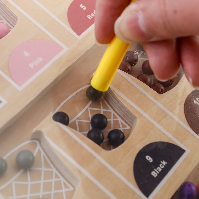 Magnetic Number & Color Puzzle Board – Educational Toy for Toddlers