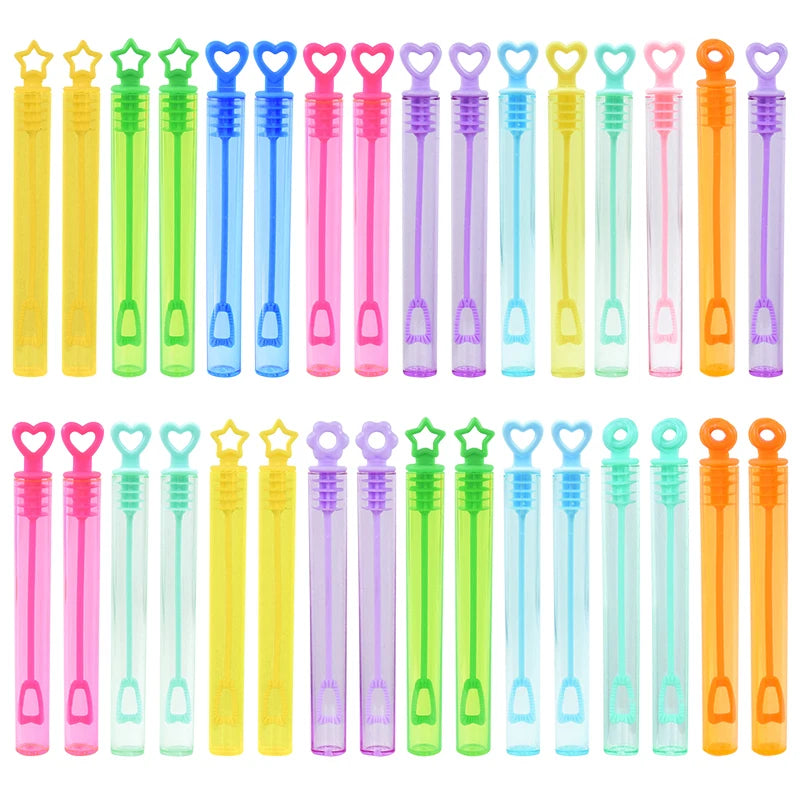 10–50pcs colorful heart bubble bottles – fun kids party favors and gifts.
