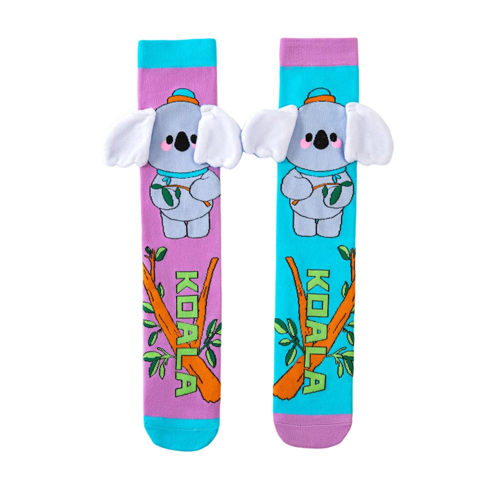 Cute Cartoon Animal Knee-High Socks for Kids