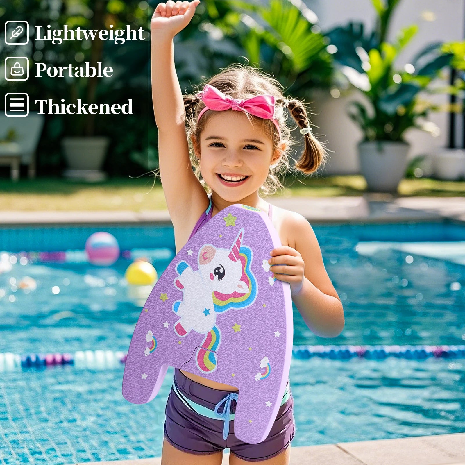 Cute Kids Swim Kickboard with Water Sprayer