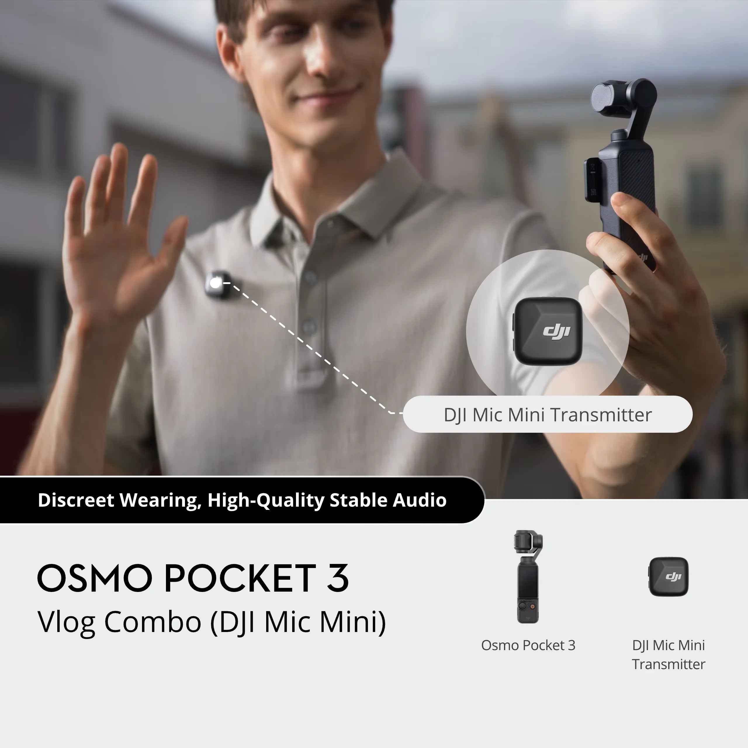 DJI Osmo Pocket 3 - Get cinematic quality with stunning 4K/120fps video.