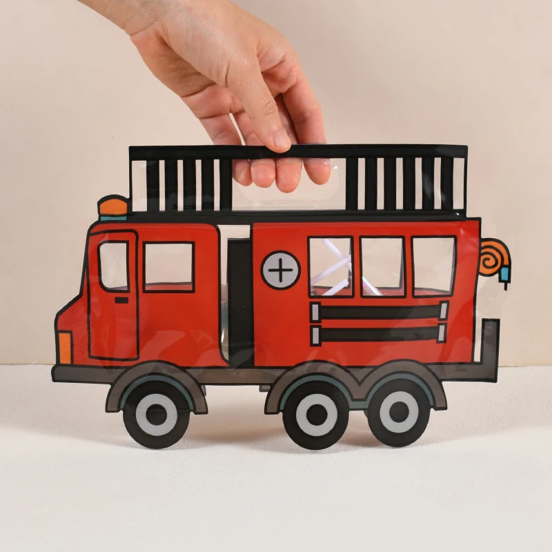 10pcs construction truck candy bags – fun snack bags for kids’ birthday party favors.