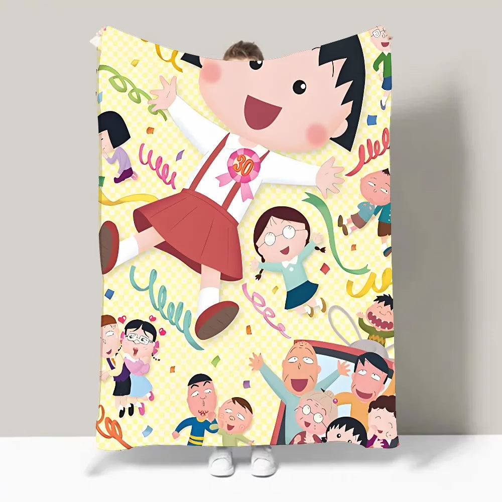 Anime maruko Blanket Design,All-Season